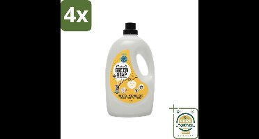 Marcel's Green Soap - Vloeibaar Wasmiddel - Vanille & Katoen - Universeel - Natuurlijk & effectief - 69 Wasbeurten - 3L - Voordeelverpakking - 4 stuks - Duurzaam wassen - Vanille geur
