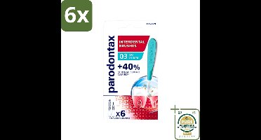 Parodontax - Ragers - Interdentale Ragers 0,6 mm - ISO Maat 3 - 6 ragers - Voordeelverpakking - 6 stuks - Tandvlees gezond houden - Tandenborstel vervangen