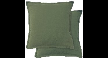 Matt & Rose Set Kussenslopen Sauge - (2x) 65 x 65 cm - 100% Linnen