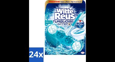 24 x Witte Reus - Turquoise Actief Toiletblok - 1 Toiletblok - Toiletblok - Toilet Schoonmaak - Toilet Reiniging - Fris Toilet - Turquoise Toilet