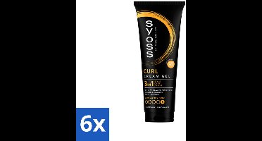Syoss - Curl Control - Gel - Voor Gedefinieerde Krullen - 250 ml - Voordeelverpakking - 6 stuks