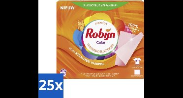 Robijn Classics - Color - Wasmiddeldoekjes - 16 Wasstrips - Bulkverpakking - 25 stuks