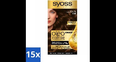 Syoss Oleo Intense - Haarverf - 4-18 - Mokka Bruin - 115ml x 15