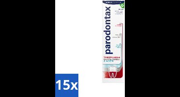 15 x Parodontax - Tandpasta - Tandvlees+Gevoeligheid & Adem - Dagelijkse Bescherming - 75 ml - Tandvleesbescherming - Gevoelige Tanden - Frisse Adem - Tandpasta - Tandgevoeligheid