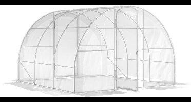 Kas – Kweekkas – Tuinkas – Broeikas – Plantenkas – Grote Afmeting 3x3 m – UV-bestendig PE 150 g/m²