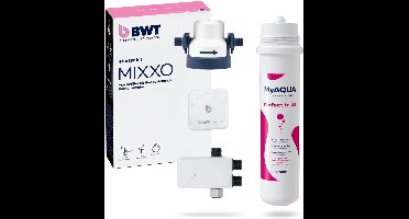 BWT MIXXO starter kit - Perfect taste | Onder de gootsteen waterfilter | Eenvoudige installatie zonder kraanvervanging | Bluetooth & Wi‑Fi | Touch‑bediening voor gefilterd water | Flow‑sensor & status‑indicator | App‑connectivit