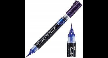 Pentel Brush Pen Dual Metallic Kalligrafie Stift - Paars & Blauw