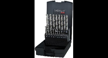 TERRAX by RUKO 5x Spiralbohrer-Satz DIN 338 Typ N, HSS-G - 19 tlg...