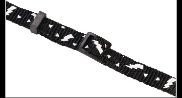 Beeztees Nylon Kattenhalsband Thunder - 20-30 x 1 cm - Zwart