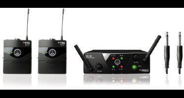AKG WMS 40 Mini2 Dual draadloos gitaar systeem ISM2 ISM3