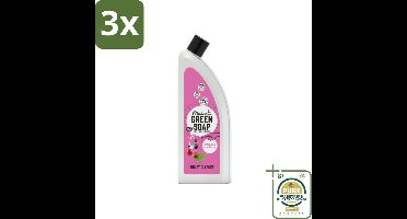 3 x Marcel's Green Soap - Toiletreiniger - Patchouli & Cranberry - Krachtige frisheid - Grootverpakking - Toiletreiniger - Natuurlijke Toiletreiniger - Milieuvriendelijke Toiletreiniger - Vegan Toiletreiniger - Patchouli En Cranberry