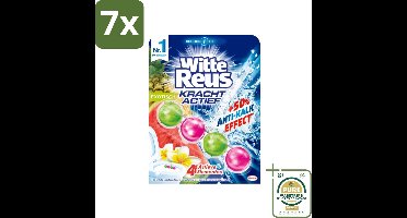 7 x Witte Reus - Toiletblok - Kracht Actief Exotisch - Fris & langdurige geur - Grootverpakking - Toiletblok - Toilet Reinigen - Krachtige Toilet Reiniger - Exotische Geur - Fris Toilet