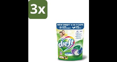Dreft - Wasmiddelcapsules - Ultimate Care - Zachte verzorging - 42 Wasbeurten - Bulkverpakking - 3 stuks
