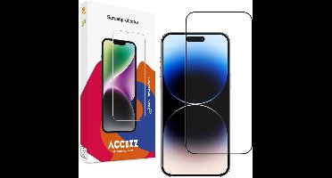 Accezz Screen protector - Geschikt voor Apple iPhone 15 Pro - Gehard Glass Full Cover