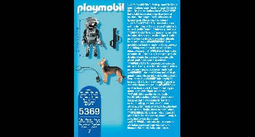 Playmobil Speciale politieagent met speurhond  - 5369