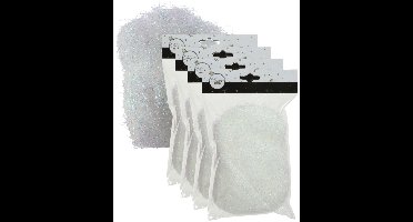 Decoris Kerstboomversiering engelenhaar - wit - iriserend - 80 gram - Kerstversiering en kerstdecoratie engelenharen