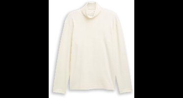 Tom Tailor - Basic shirt met col - Maat XXXL - Gardenia White