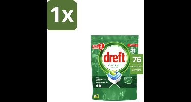 Dreft – Vaatwascapsules – Original All-in-One – 76 Capsules - 1 stuk