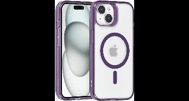 TUNIQ iPhone 15 Backcover hoesje Magsafe silicone - Paars