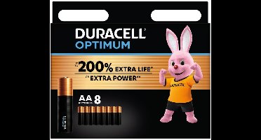 Duracell Alkaline Batterijen Optimum AA - 2 x 8 stuks - Voordeelverpakking