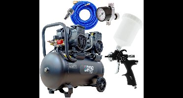 CROP Professionele Compressor Verfspuit Set - Compleet