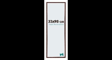Your Decoration - Puzzellijst 33x98 cm - Bruin - Puzzellijst 500-1000 stukjes - Kunststof Fotolijst - Annecy