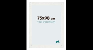 Your Decoration - Puzzellijst 75x98 cm - Wit Geveegd - Puzzellijst 1500-2000 stukjes - MDF Fotolijst - Mura