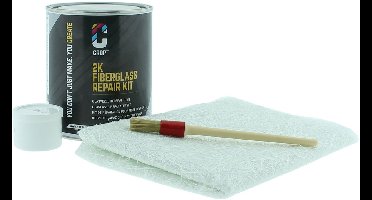 CROP Polyesterhars Plamuur 2K - Glasvezel Reparatieset - 750ml - Reparatie voor Auto - Polyester hars Vulmiddel - Autoplamuur met Verharder