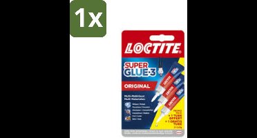 Loctite - Secondelijm - Super Glue Universal - 3 Lijmtubes - 1 stuk