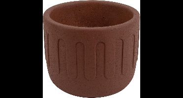 Present Time Bloempot Drips 13 X 11 Cm Beton Bruin