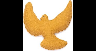 KidsDepot Wanddecoratie Vilten Vogel Kikki - Oker