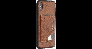 Bruin hoesje van Pierre Cardin - Backcover - Stijlvol - Leer - iPhone Xs Max - Luxe cover
