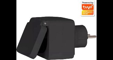Denver Slimme Stekker - Alleen geschikt voor NL - Tijdschakelaar - Smart plug - Indoor & Outdoor - Met app voor iOS en Android - Amazon Alexa - Google Home - TUYA - Waterproof - PLO108