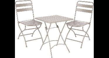 Mica Decorations Evita Bistroset - Set van 3 - Metaal - Bruin