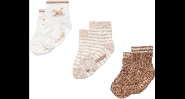 3-pack sokken - Zand - Newborn Naturals - Baby Bunny-44-56
