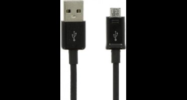 Micro-USB Kabel 2 meter, Zwart - Celly