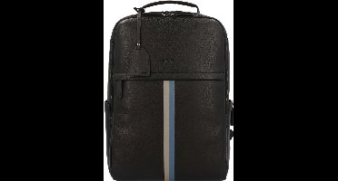 PICARD Leren Laptop rugzak Rugzak met laptopvak Horizon Backpack Black Zwart