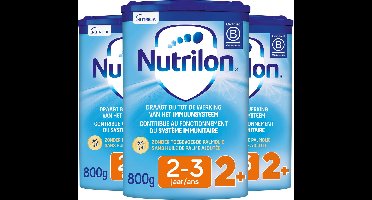 Nutrilon 2+ - Peuter Groeimelk Kinderen Vanaf 2 jaar - Babymelk in Poeder voor Flesvoeding - 3 x 800g