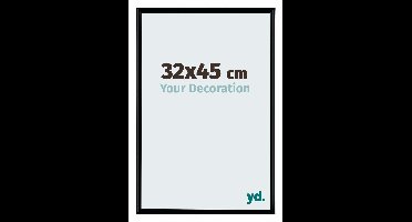 Your Decoration - Fotolijst 32x45 cm - Kunststof - Zwart Mat - Bordeaux