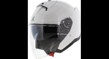 Shark Skwal Jet helm solid glans wit - Maat S
