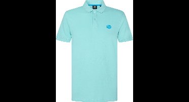 Petrol Industries - Heren Klassieke polo - Blauw - Maat XL