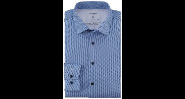 OLYMP shirt 24/7 dynamic flex blauw
