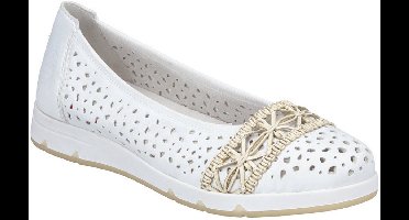Rieker ballerina schoenen voor dames L3062-80 Wit