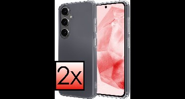 Hoesje - 2 Stuks - Geschikt voor Samsung Galaxy A36 - Sterk & Shockproof - Case Siliconen - Back Cover - Telefoon Hoes - Transparant