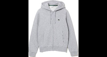 Lacoste heren hoodie sweatsvest - lichtgrijs melange