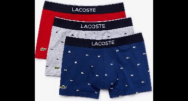 Lacoste Heren 3-pack Trunk - Methylene/Silver Chine - Maat XXL