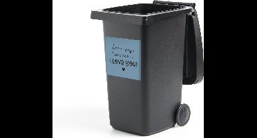 Container sticker Drive safe - I love you - Auto - 40x40 cm - Kliko sticker