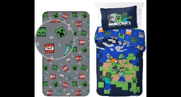 Minecraft dekbedovertrek + hoeslaken