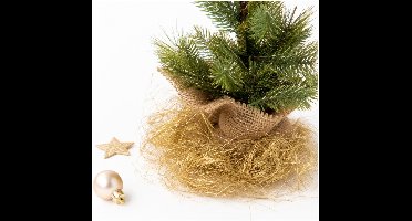 Benson Engelenhaar - 2x 20 gr - goud - kerstversiering - kerstboomversiering - glinsterend