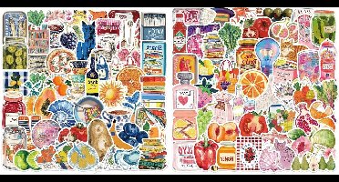 Vintage Fantasy Aesthetic Stickers - 100 Waterdichte Anime Labels voor Scrapbooks, Dagboeken, Laptops en Meer